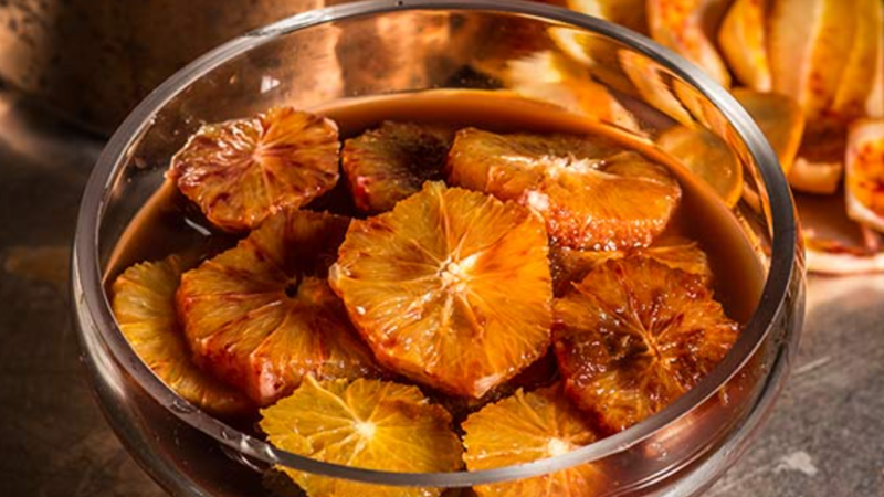 Naranjas al vino de Málaga
