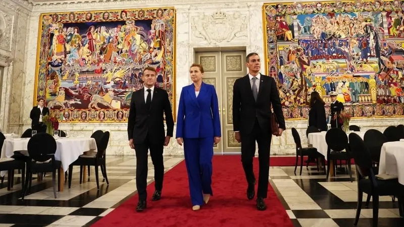 Macron, Frederiksen og Sánchez